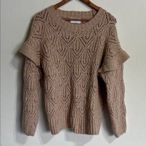 Old Navy Elegant Beige Knit Sweater